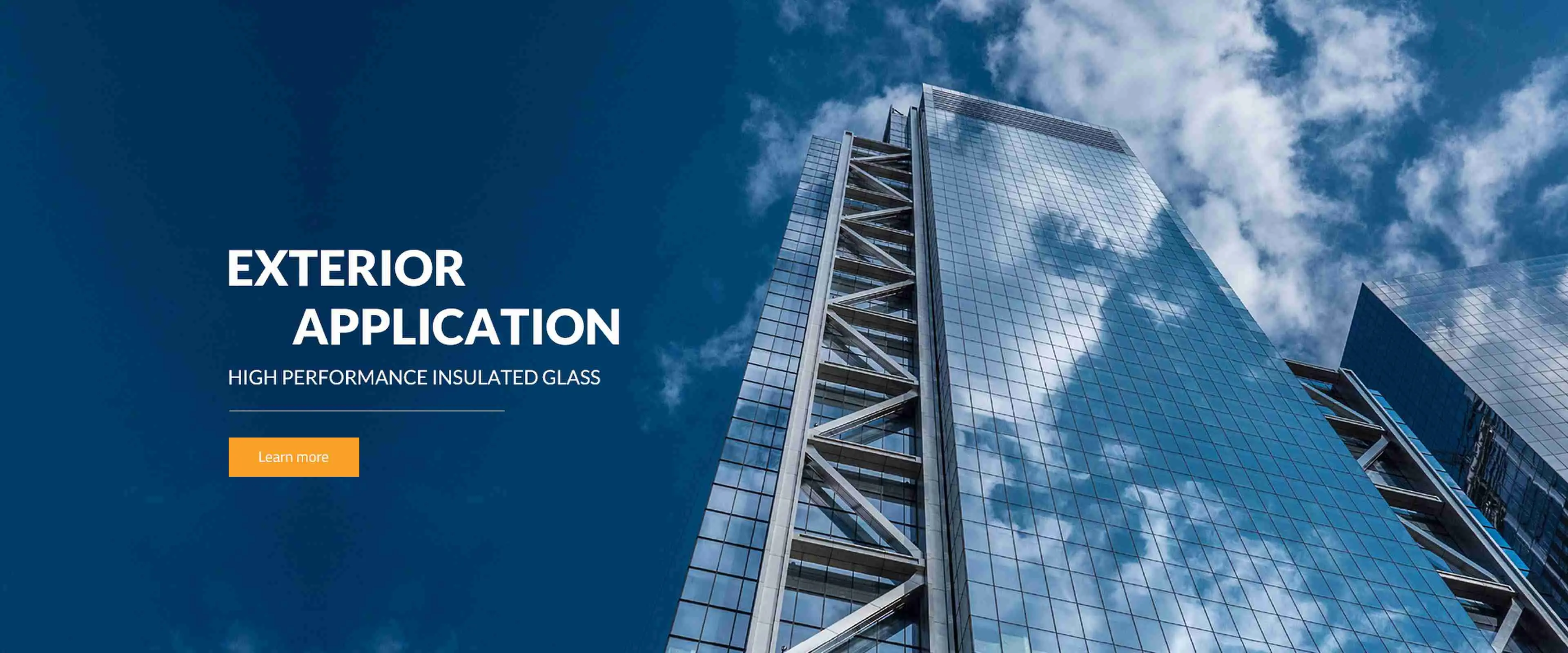 Applicazione esterna-vetro isolante ad alte prestazioni